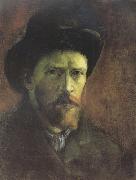 Self-portrait with Dark Felt Hat (nn04) Vincent Van Gogh